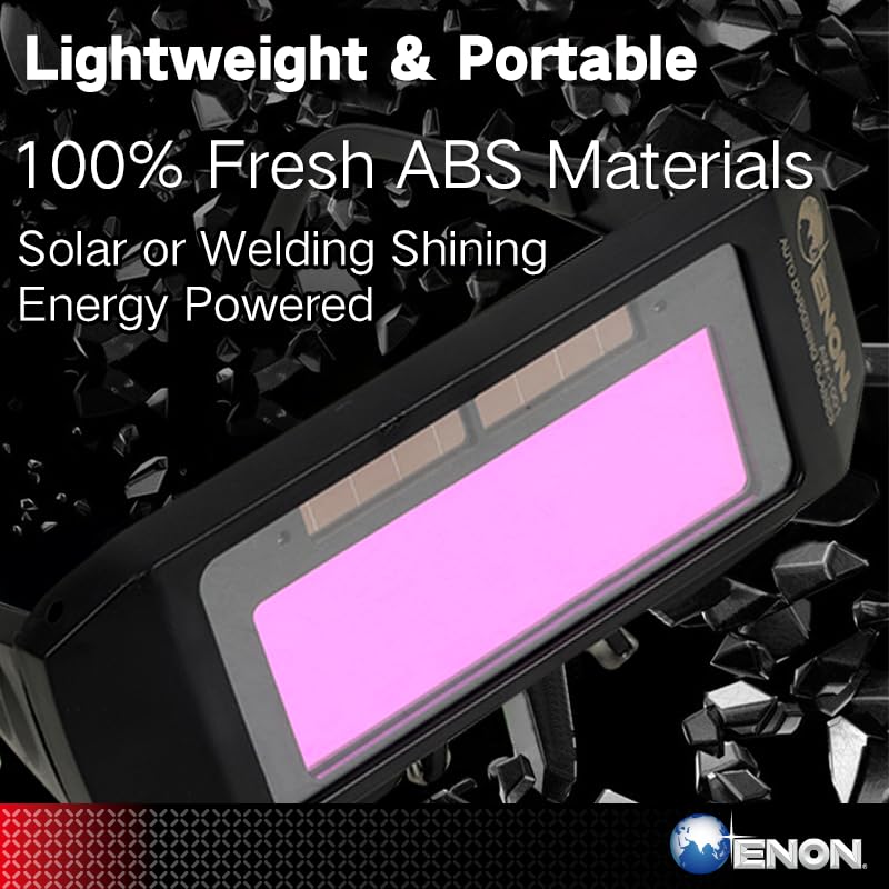 ENON Welding Protection Glass, Auto Darkening Eye Protection Welding Goggles, UV Protection Welding Safety Glasses, Comfortable Anti Glare Protective Glasses (AW-1001) ENON Welding Protection Glass, Auto Darkening Eye Protection Welding Goggles, UV Protection Welding Safety Glasses, Comfortable Anti Glare Protective Glasses (AW-1001)